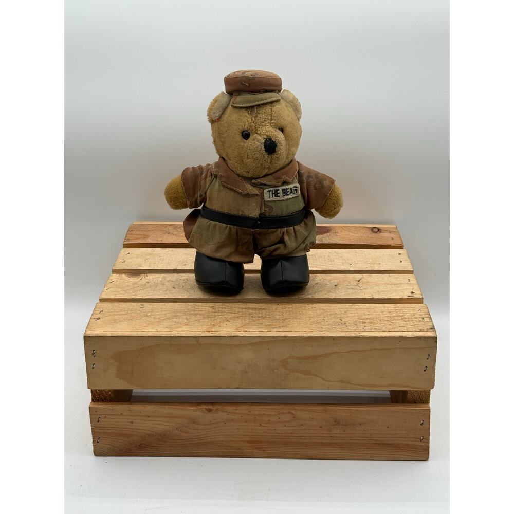 Vintage Military Teddy Bear Plush - 8" Desert Camo Uniform The Bear-Combat Boots